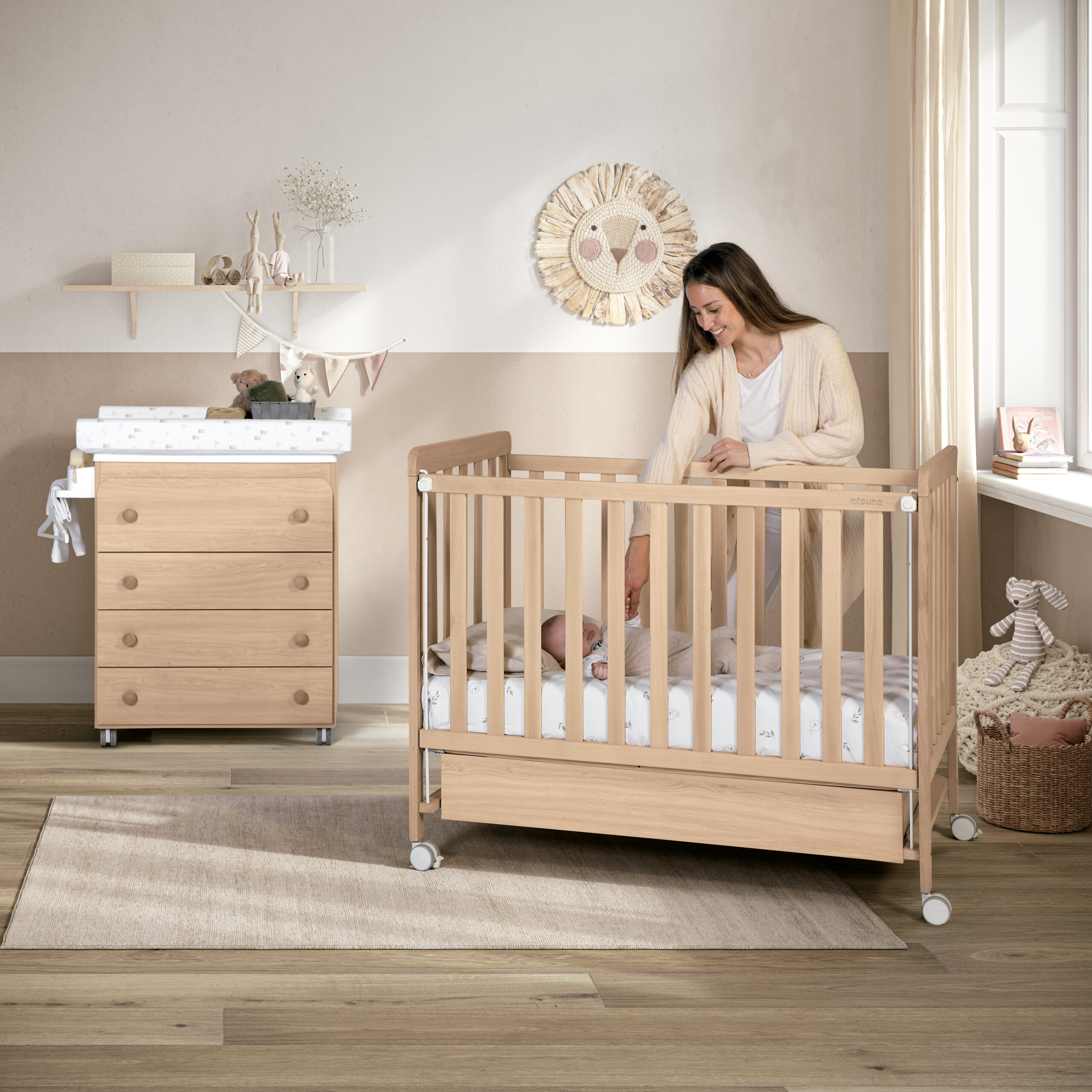 Cuna Micuna Nordika 120x60 madera