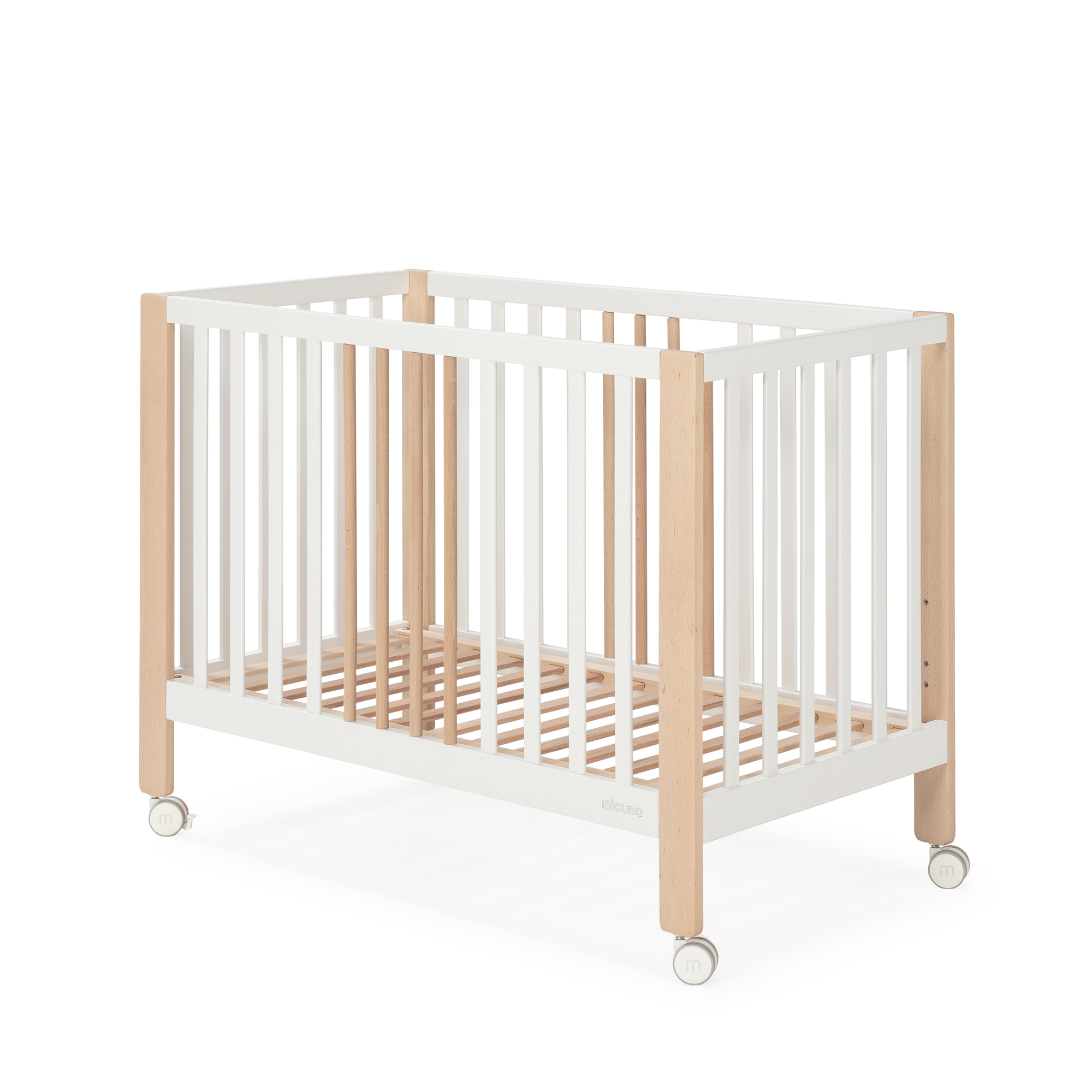 Cuna Micuna Nayra 120x60 blanco y madera - Imagen 3